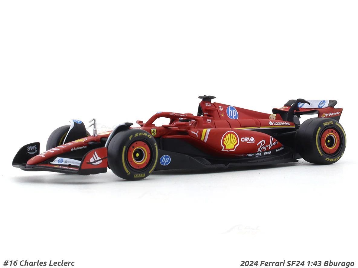 Charles Leclerc Ferrari SF-24 2024 1:43 Bburago F1 Model diecast scale model car