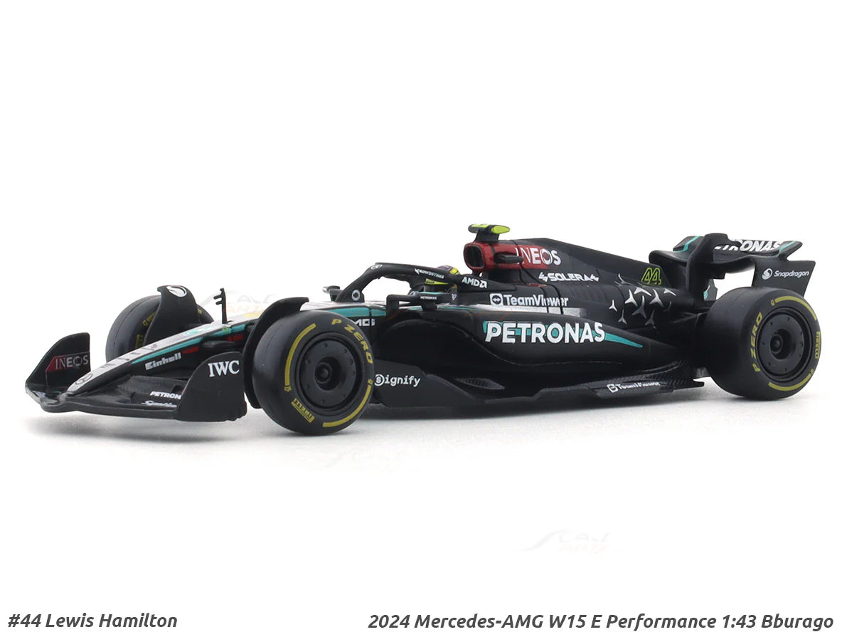 Lewis Hamilton Mercedes W15 2024 1:43 Bburago F1 Model diecast scale model car