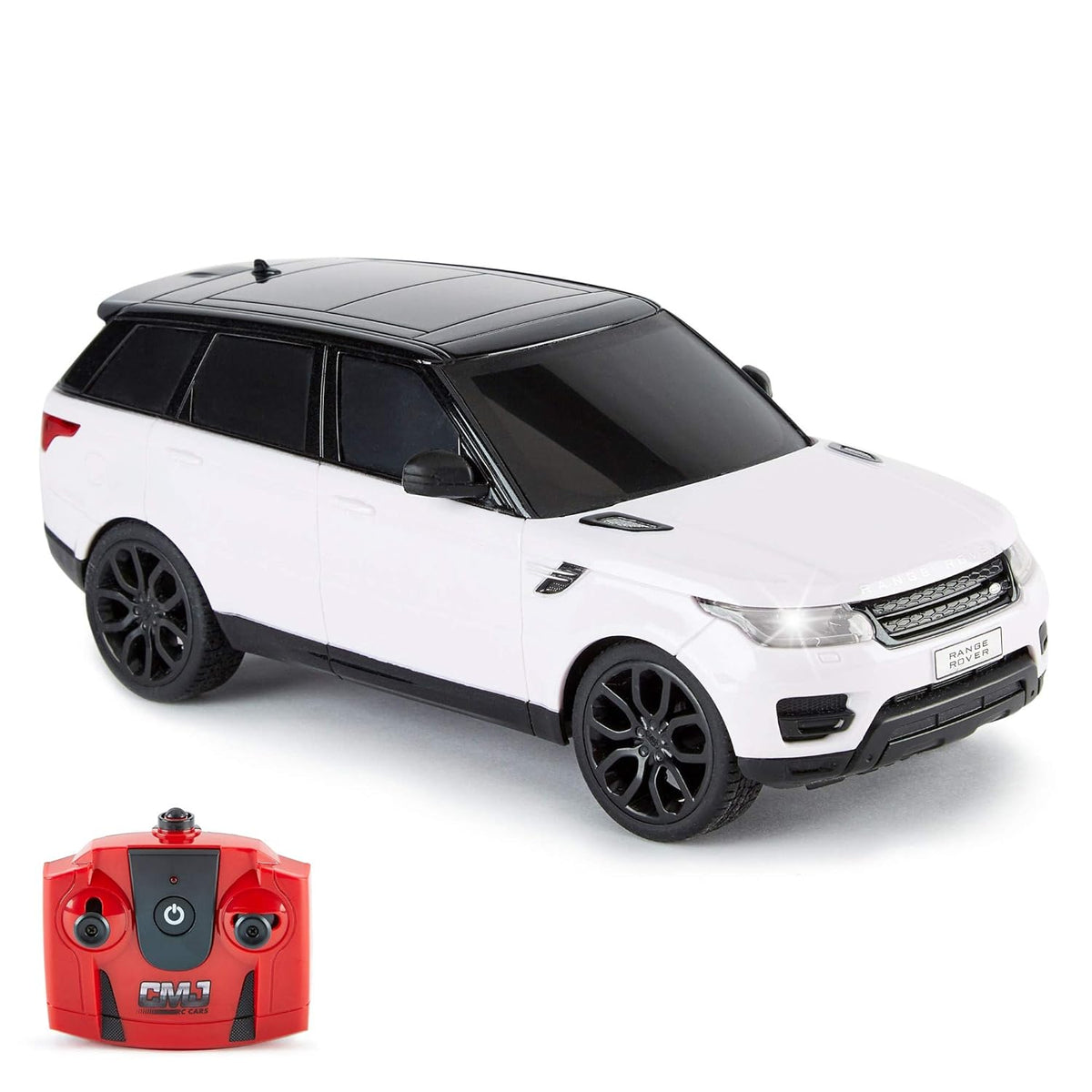Range Rover 1:16 Remote Control Car, White diecast scale model car